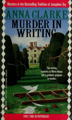 Cover for Murder in writing