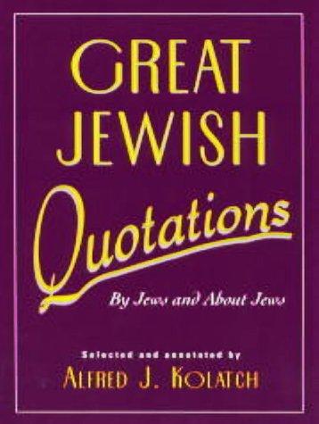 Cover for Great Jewish Quotations