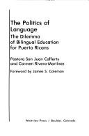 Cover for The politics of language
