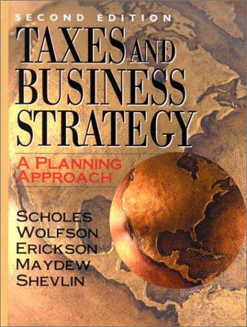 Cover for Taxes and business strategy