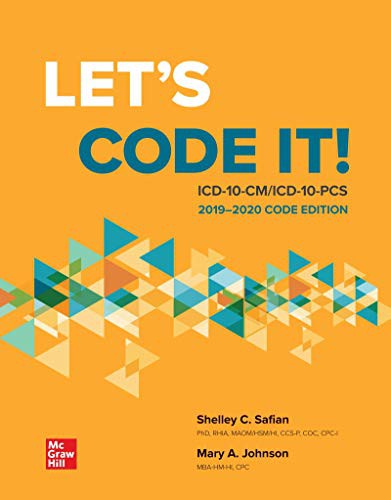 Cover for Loose Leaf for Let's Code It! ICD-10-CM/PCS 2019-2020 Code Edition