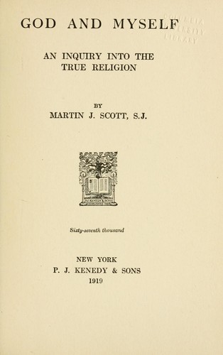Cover for God and myself