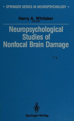 Cover for Neuropsychological studies of nonfocal brain damage