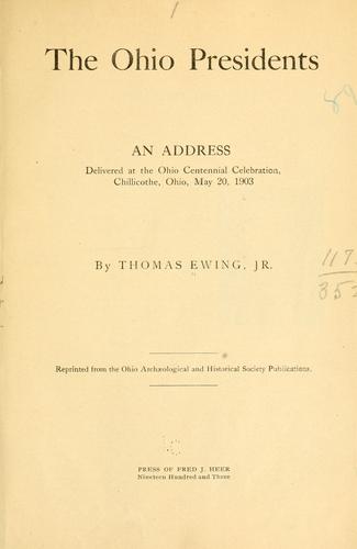 Cover for The Ohio presidents