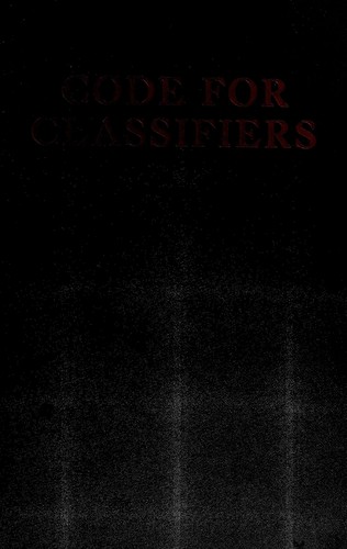 Cover for Code for classifiers