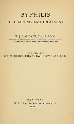 Cover for Syphilis