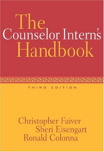 Cover for The counselor intern's handbook
