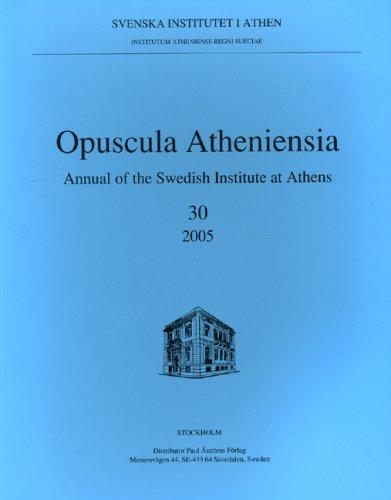 Cover for Opuscula Atheniensia 30