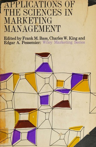 Cover for Applications of the sciences in marketing management.