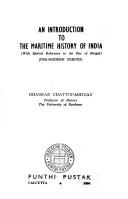 Cover for An introduction to the maritime history of India