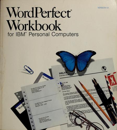 Cover for WordPerfect workbook