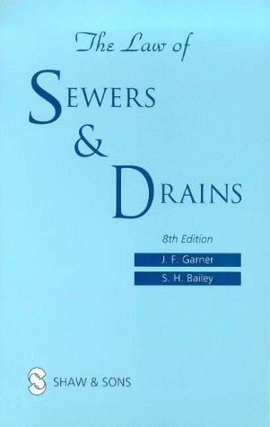 Cover for The Law of Sewers and Drains