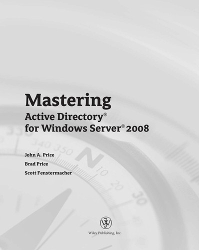 Cover for Mastering active directory for Windows Server 2008