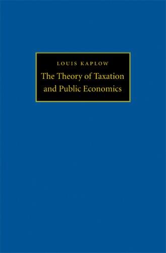 Cover for The Theory of Taxation and Public Economics