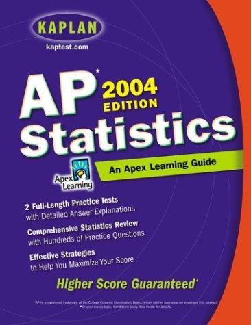 Cover for AP Statistics, 2004 Edition: An Apex Learning Guide