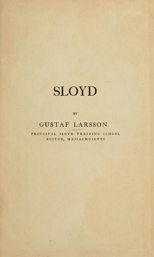 Cover for Sloyd
