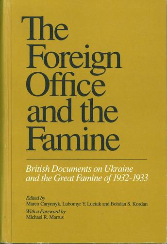Cover for The  Foreign Office and the famine