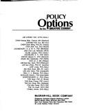 Cover for Policy options for the Singapore economy