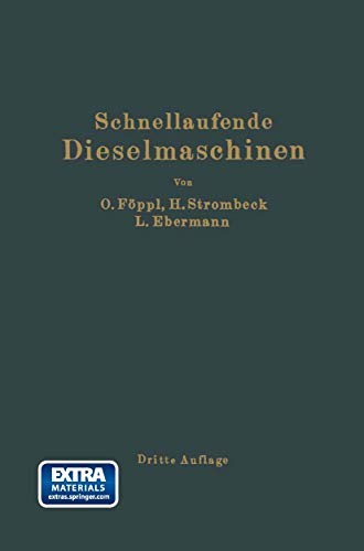 Cover for Schnellaufende Dieselmaschinen