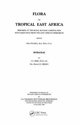 Cover for Flora of Tropical East Africa - Moraceae (1989)