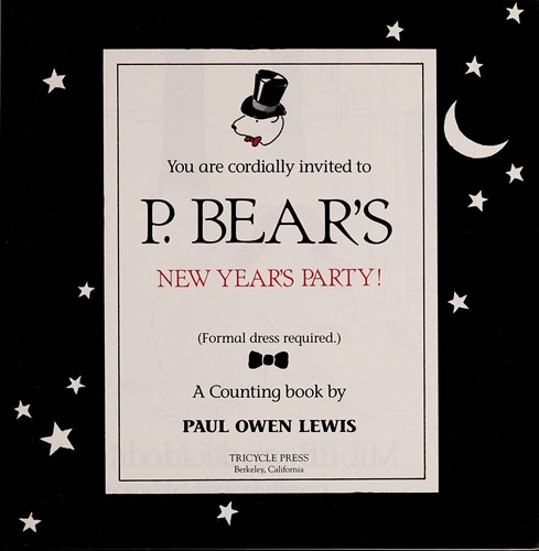 Cover for You are cordially invited to P. Bear's New Year's party!