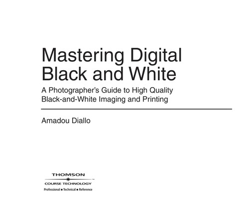 Cover for Mastering digital black and white