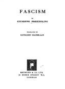 Cover for Fascism.