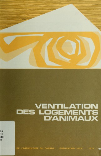 Cover for Ventilation des logements d'animaux