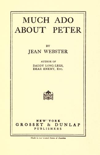 Cover for Much ado about Peter