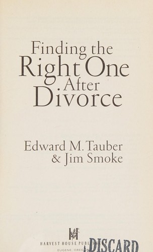 Cover for Finding the right one after divorce