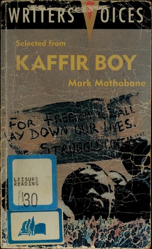 Cover for Selected from Kaffir boy