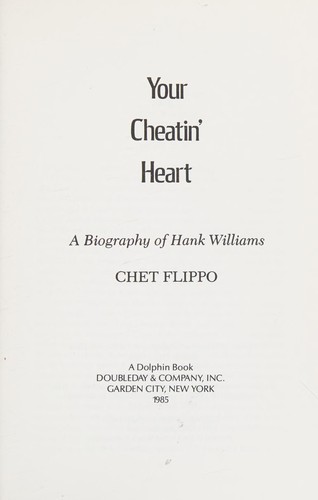 Cover for Your cheatin' heart