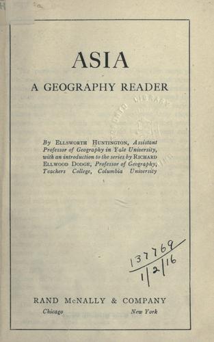 Cover for Asia: a geography reader