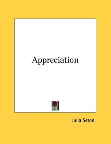Cover for Appreciation