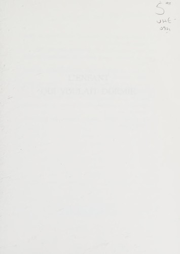 Cover for L'enfant qui voulait dormir