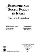Cover for Economic and social policy in Israel