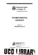Cover for Environmental geology