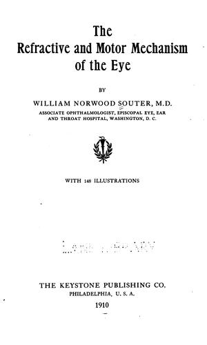 Cover for refractive and motor mechanism of the eye