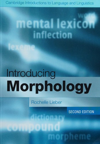 Cover for Introducing Morphology