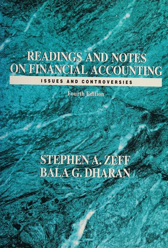 Cover for Readings and notes on financial accounting