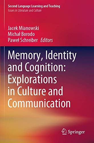 Cover for Memory, Identity and Cognition