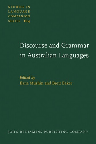 Cover for Grammar and discourse in Australian languages