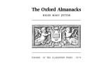 Cover for The Oxford almanacks