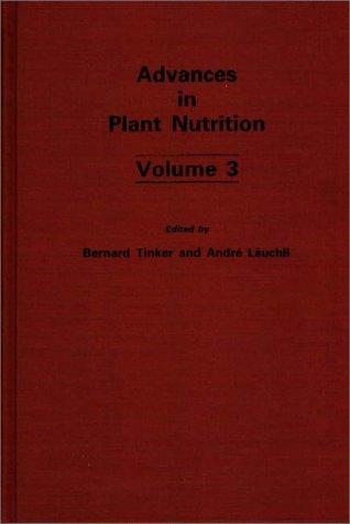 Cover for Advances in Plant Nutrition