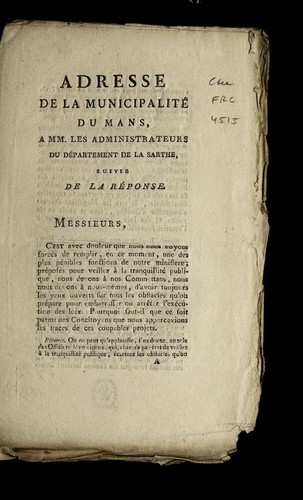 Cover for Adresse