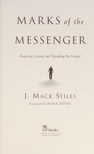 Cover for Marks of the messenger