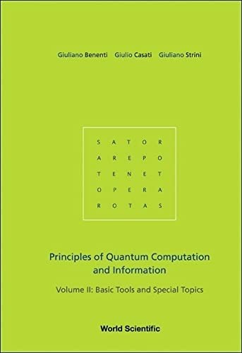 Cover for Principles of quantum computation and information