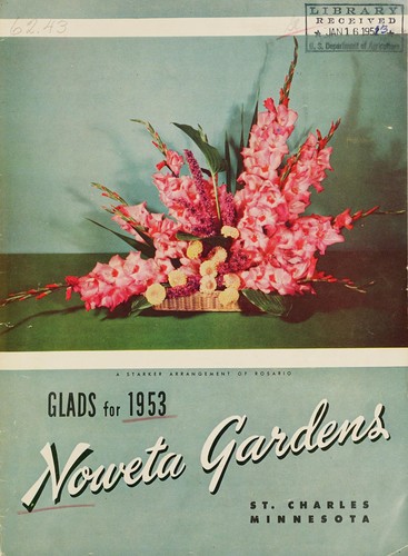 Cover for Glads for 1953