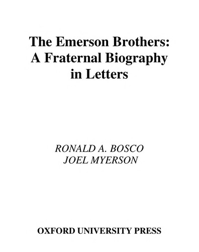 Cover for The Emerson brothers
