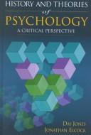 Cover for History and theories of psychology